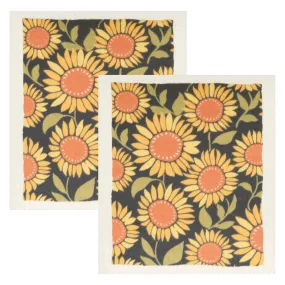 2-Pack Sunny Groove Blossoms Swedish Sponge Cloths 23170