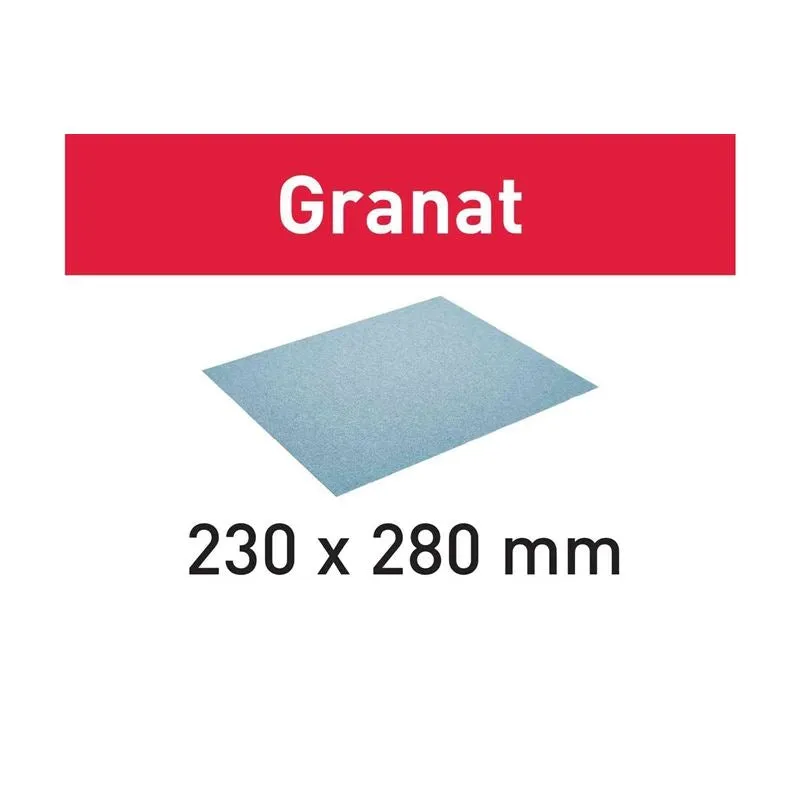 Abrasive paper 230 x280 P100 GR/50 Granat