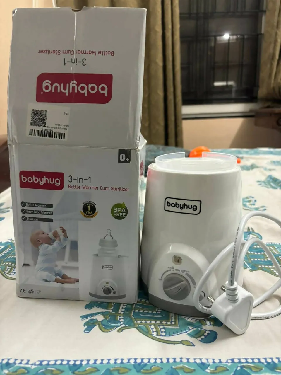 BABYHUG 3 In 1 Bottle Warmer Cum Sterilizer