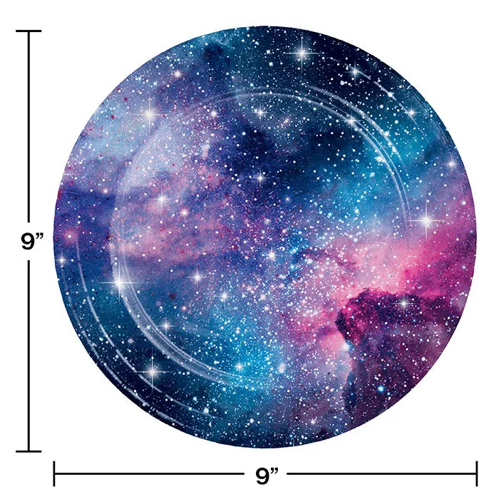 Bulk Galaxy Party Paper Dinner Plates (96 per Case)