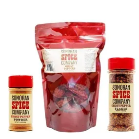 Ghost Peppers, Powder and Flakes Spice Gift Set