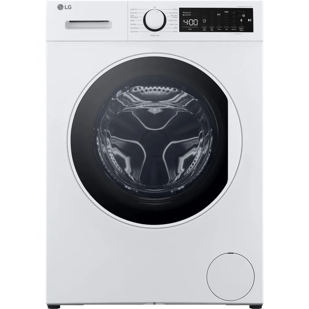 LG F2T208WSE 8kg 1200 Spin Washing Machine, White