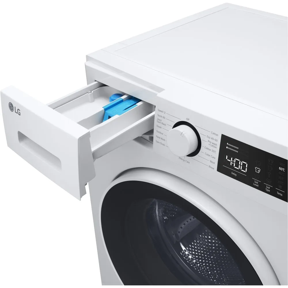 LG F2T208WSE 8kg 1200 Spin Washing Machine, White