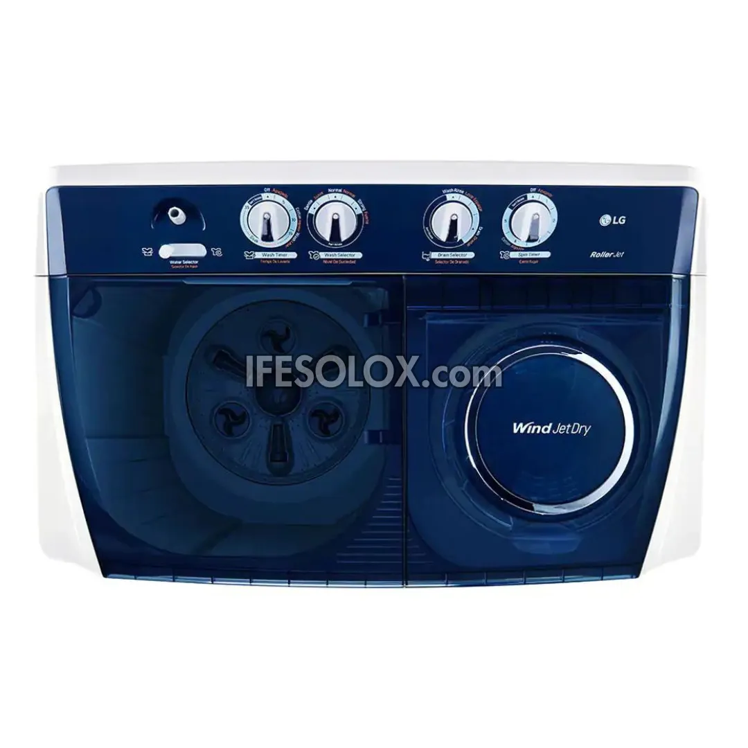 LG P1461RWPL 13kg RollerJet Twin Tub Top Load Washing Machine - Brand New