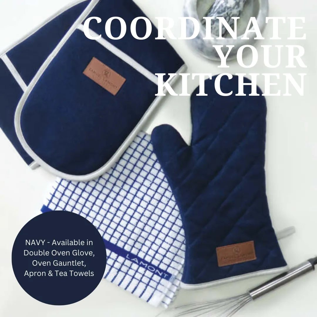 Navy Cotton Canvas Apron