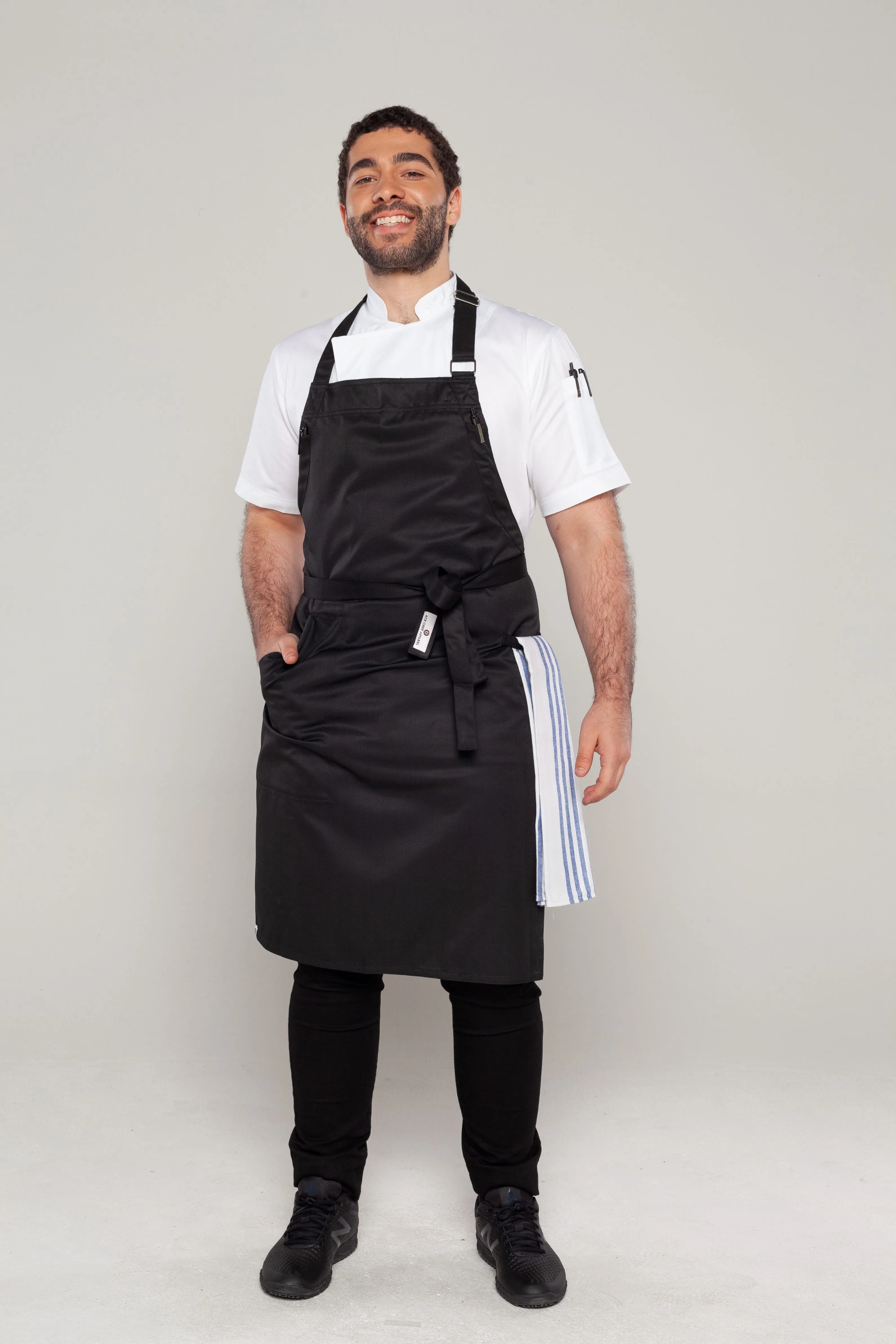 Niche Black Bib Chef Apron one size