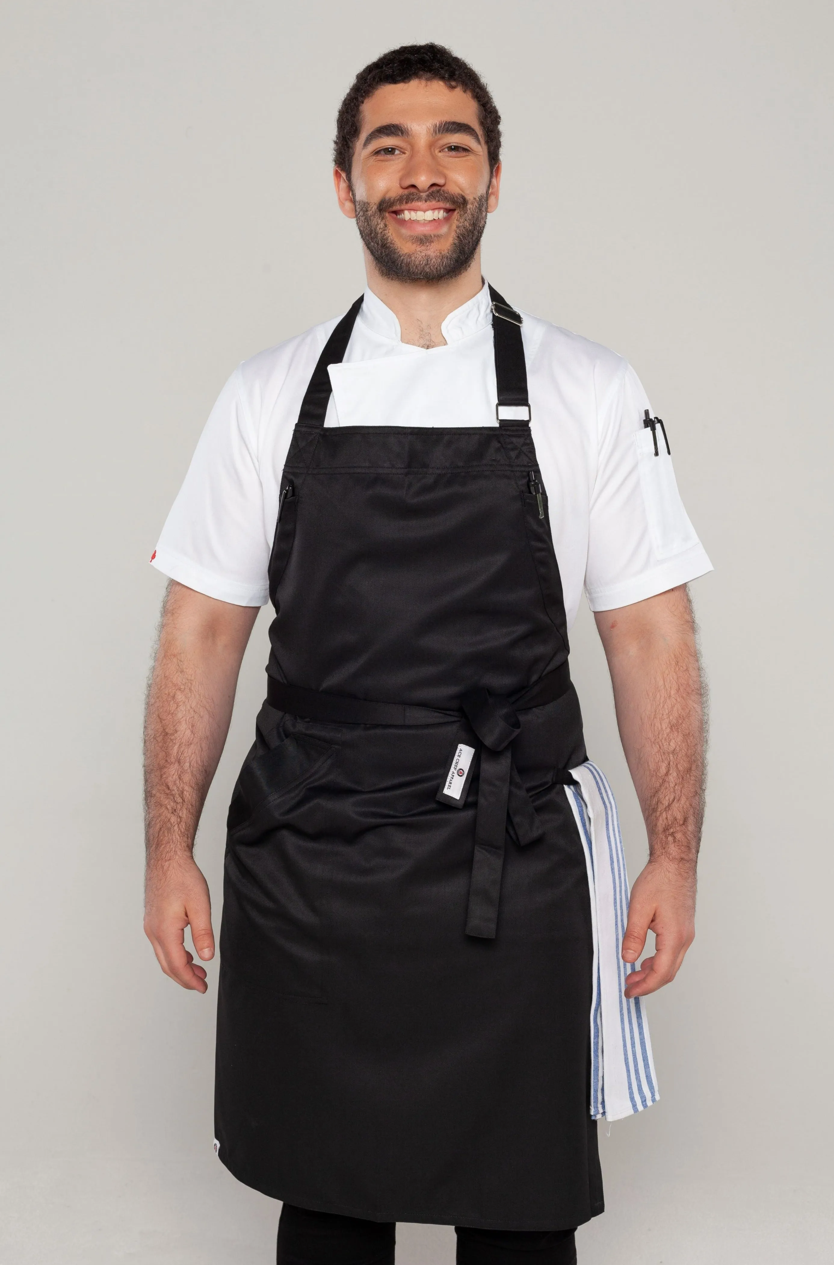 Niche Black Bib Chef Apron one size