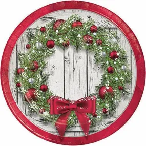 Rustic Wreath - 9" Dinner Plates