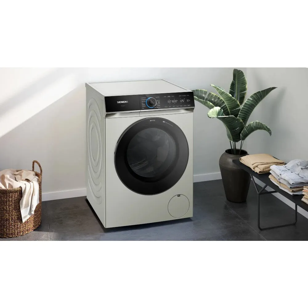 Siemens WG56B2ATGB Washing Machine, 10kg, 1600 Spin, Silver Inox, A Rated